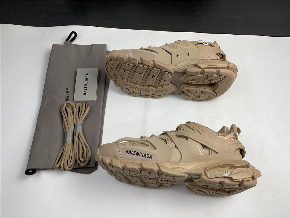 Balenciaga Track Beige Metallic Gold