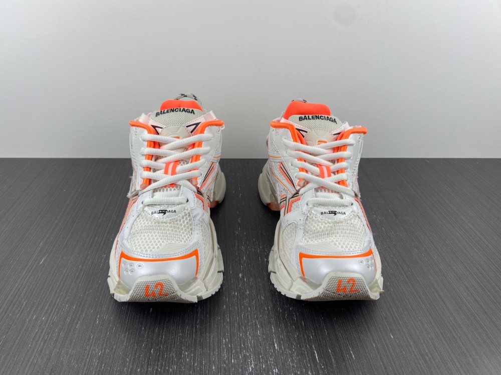 Balenciaga Track 2 Logo-Detailed Metallic Mesh And Rubber Sneakers White