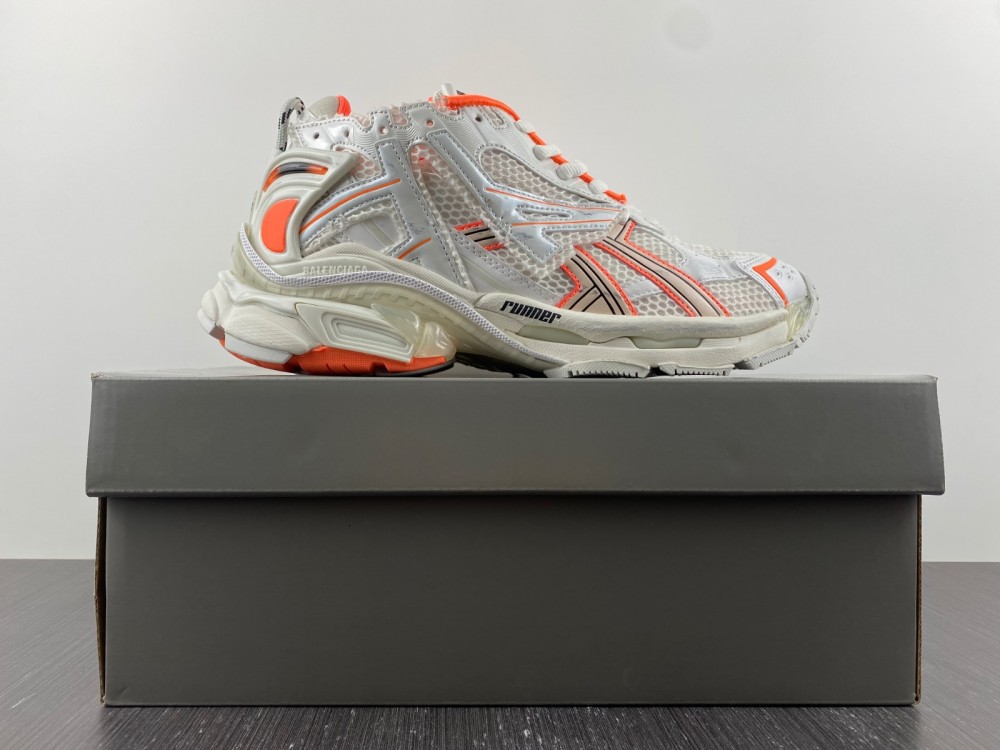 Balenciaga Track 2 Logo-Detailed Metallic Mesh And Rubber Sneakers White
