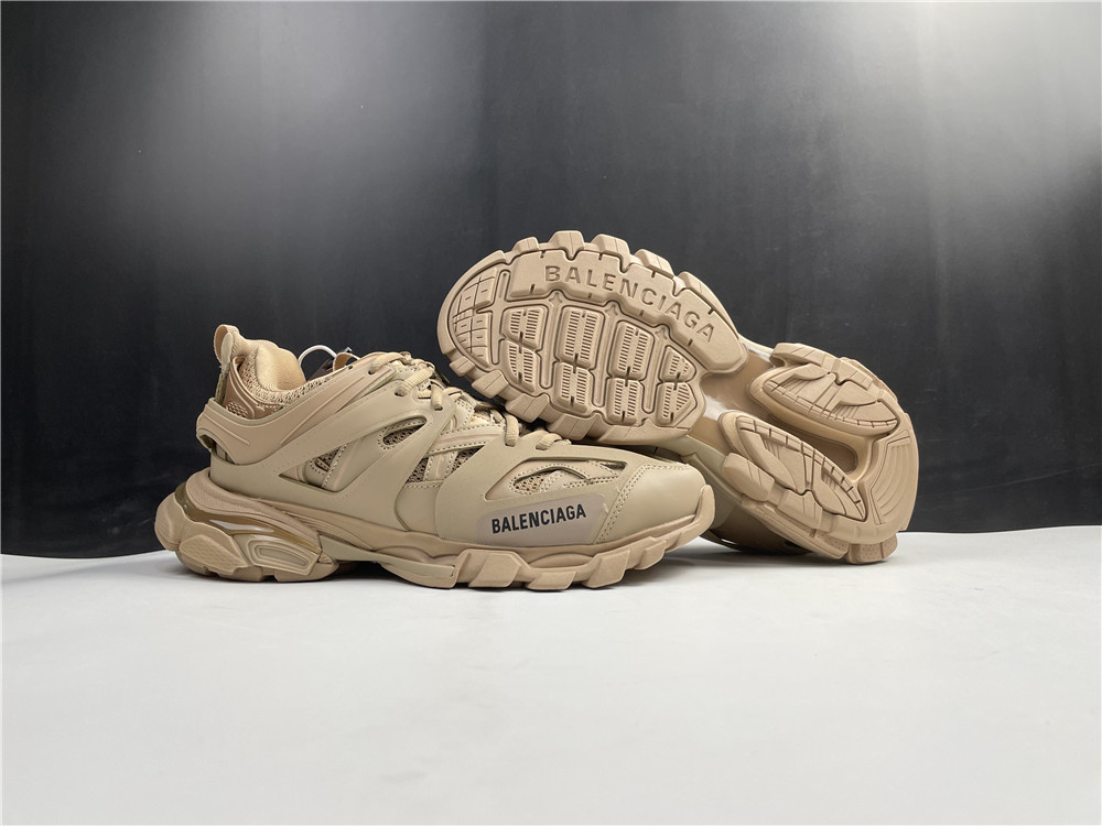 Balenciaga Track Beige Metallic Gold