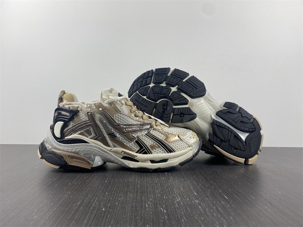 Balenciaga Runner Shoes in Beige, Men's