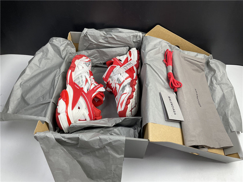Balenciaga Track 2.0 White Red REAL VS FAKE