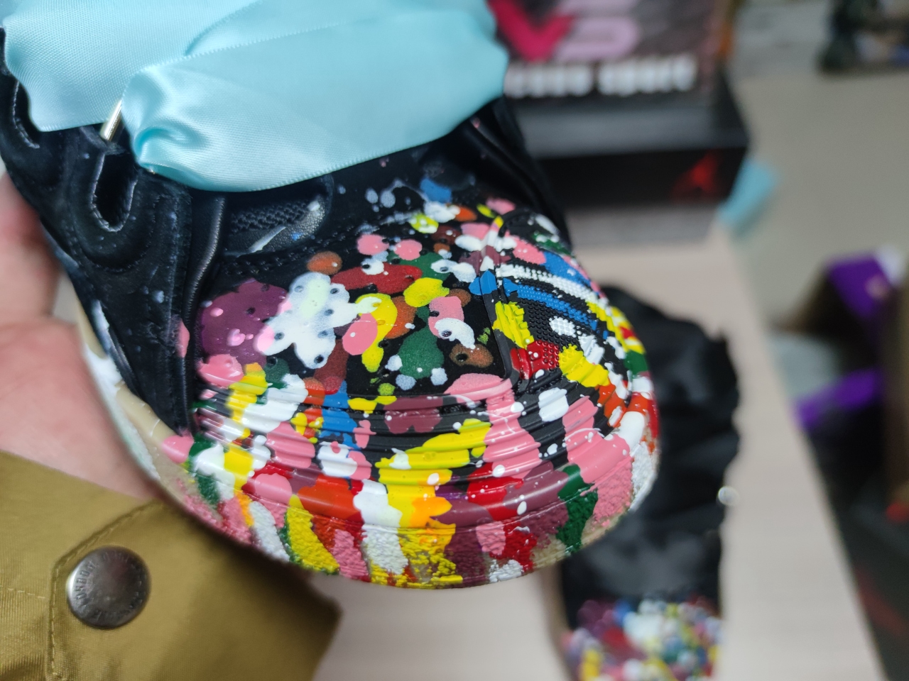 Lanvin Leather Curb Gallery Dept. Black Multi1