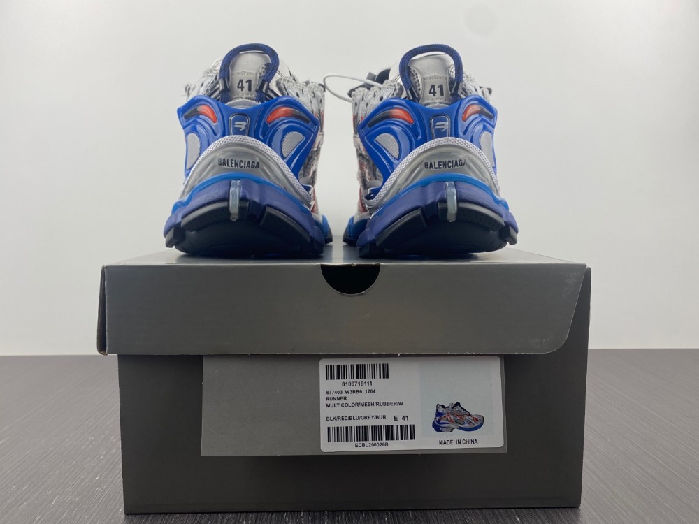 Balenciaga Runner Sneaker 'Grey Red Blue'