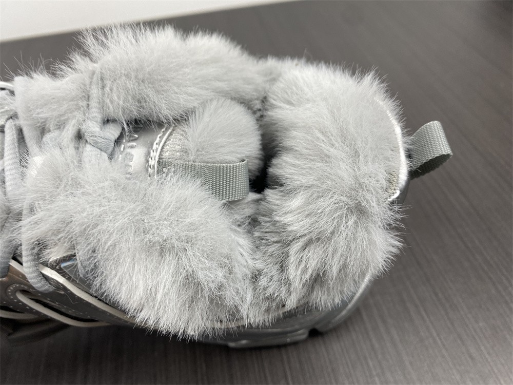 Balenciaga Mens Track Sneakers Metallic Silver