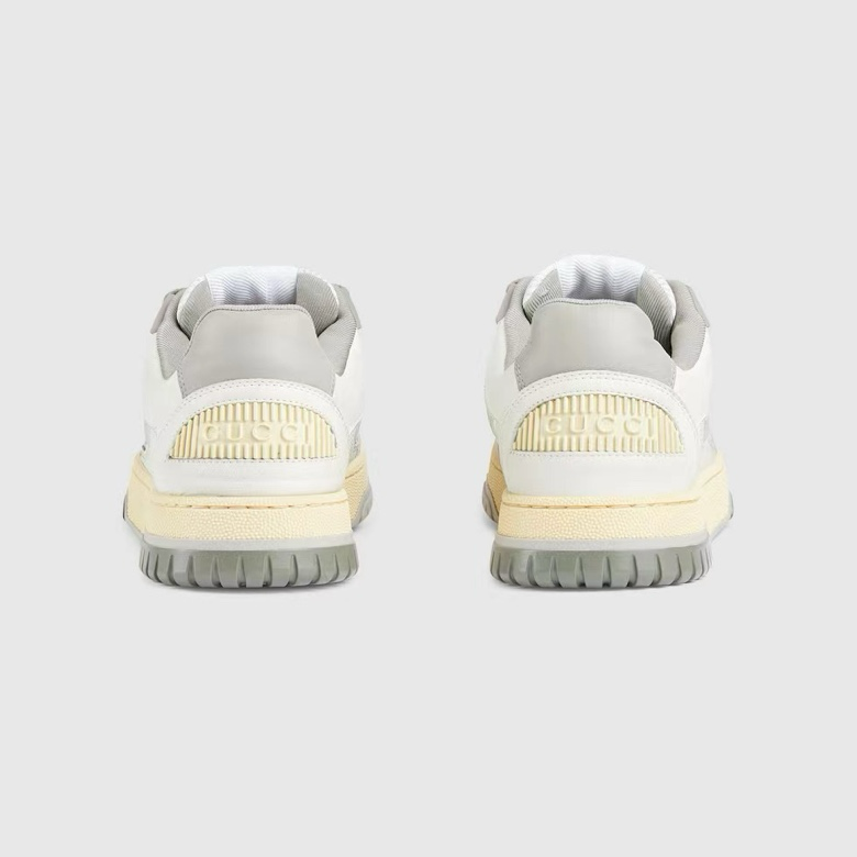 Gucci White Distressed Effect Sneakers White