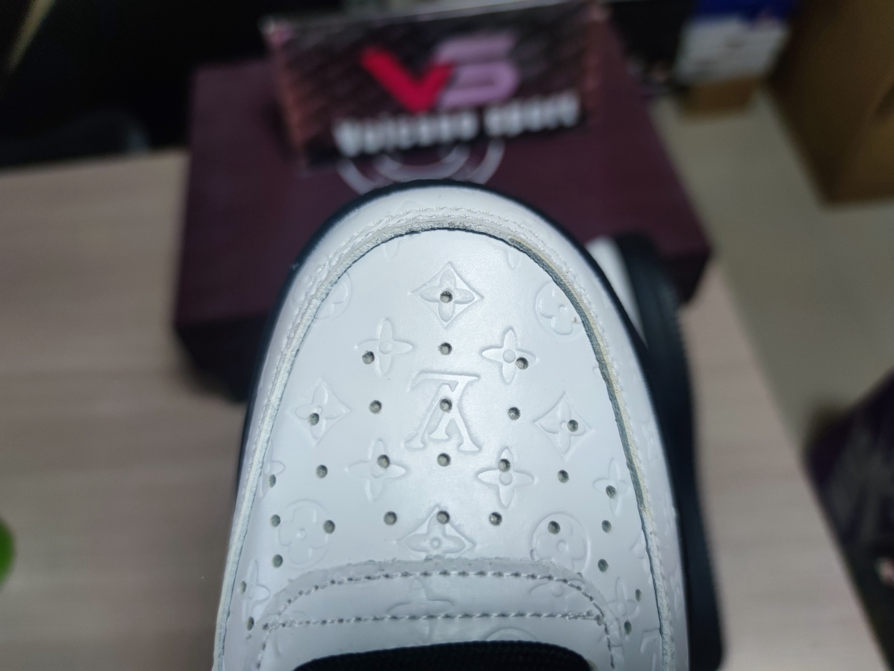 LV x Air Force 1 White Black