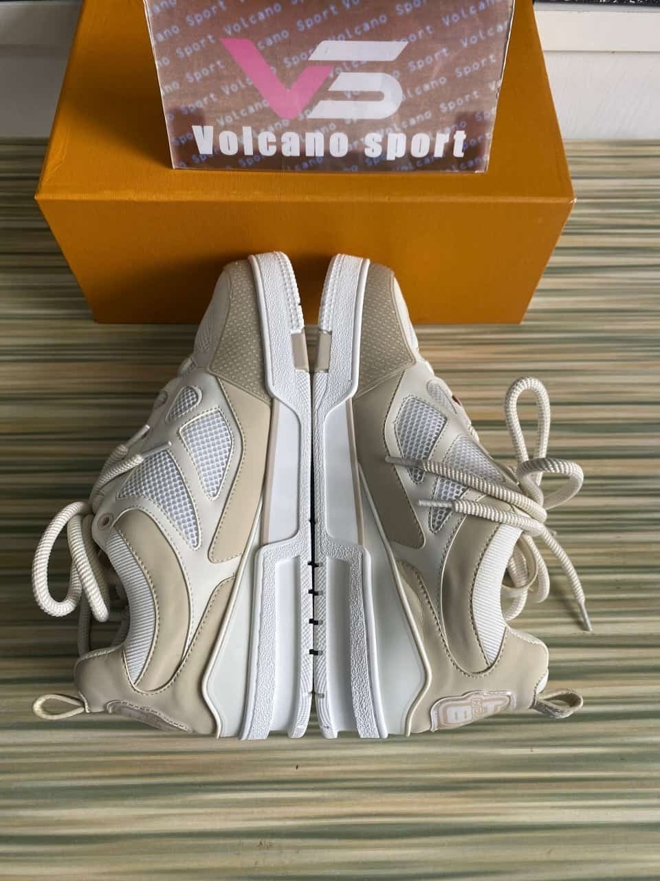 LV Skate Sneaker Beige White