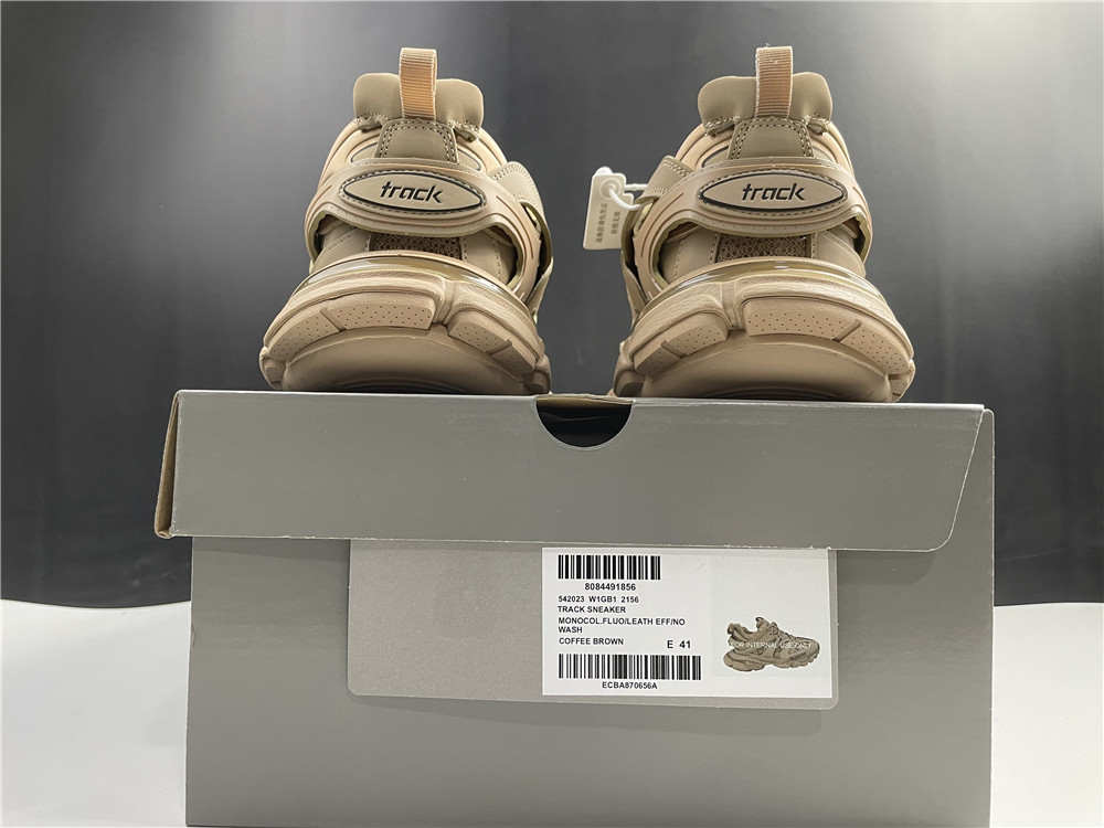 Balenciaga Track Beige Metallic Gold