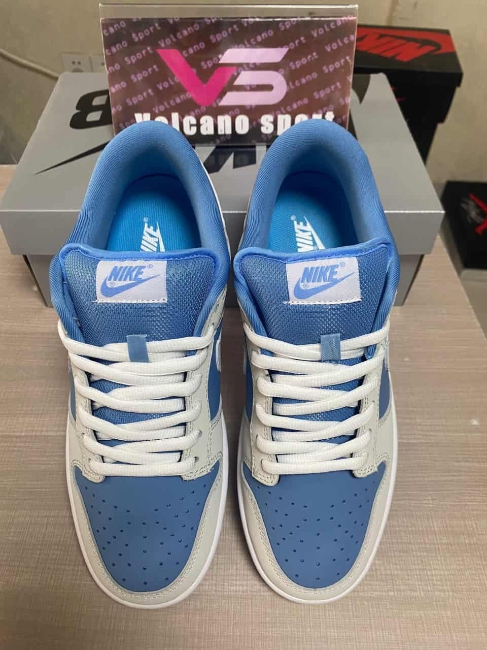 Nike SB Dunk Low Light Grey White Blue 308269-107