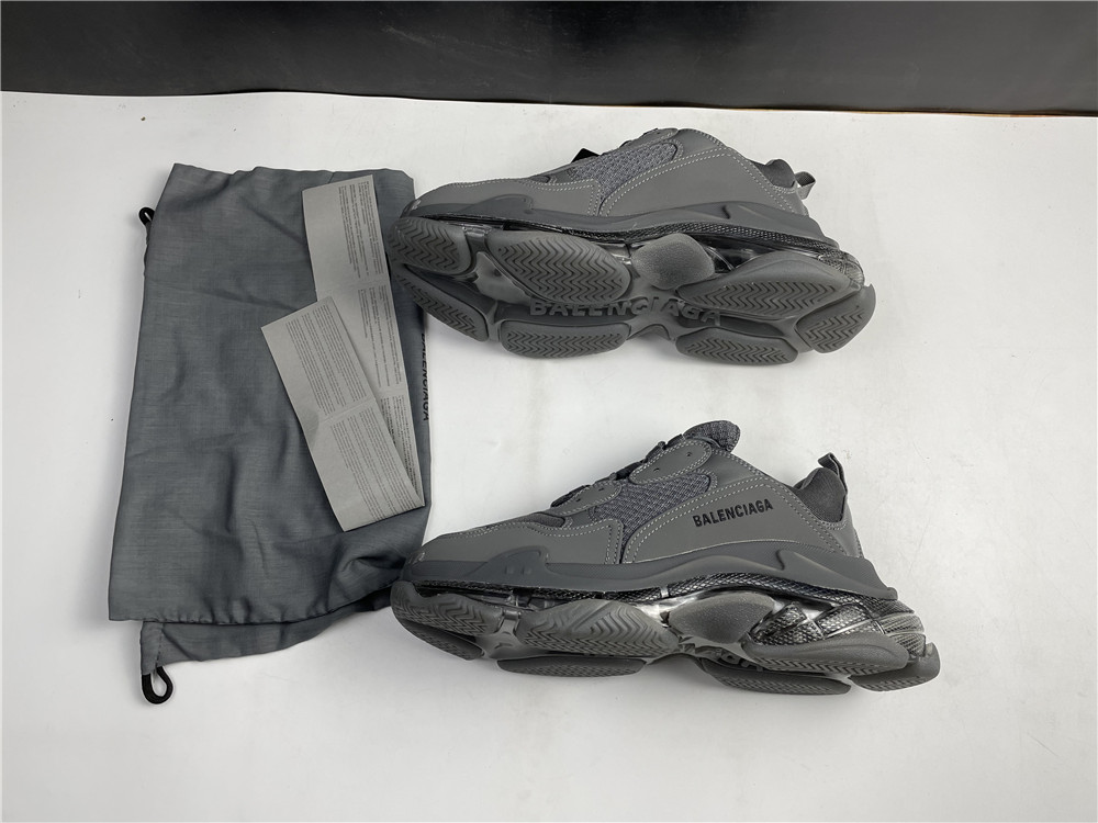 Balenciaga Triple S Clear Sole Dark Grey 541624-W2GA1-1801