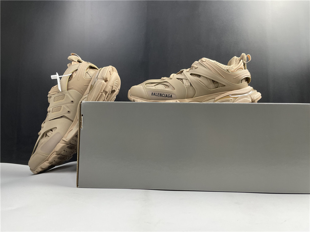 Balenciaga Track Beige Metallic Gold