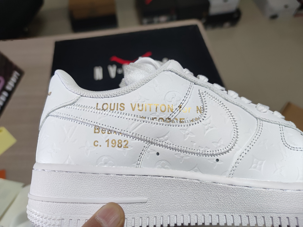 LV x Air Force 1 Low By Virgil Abloh White