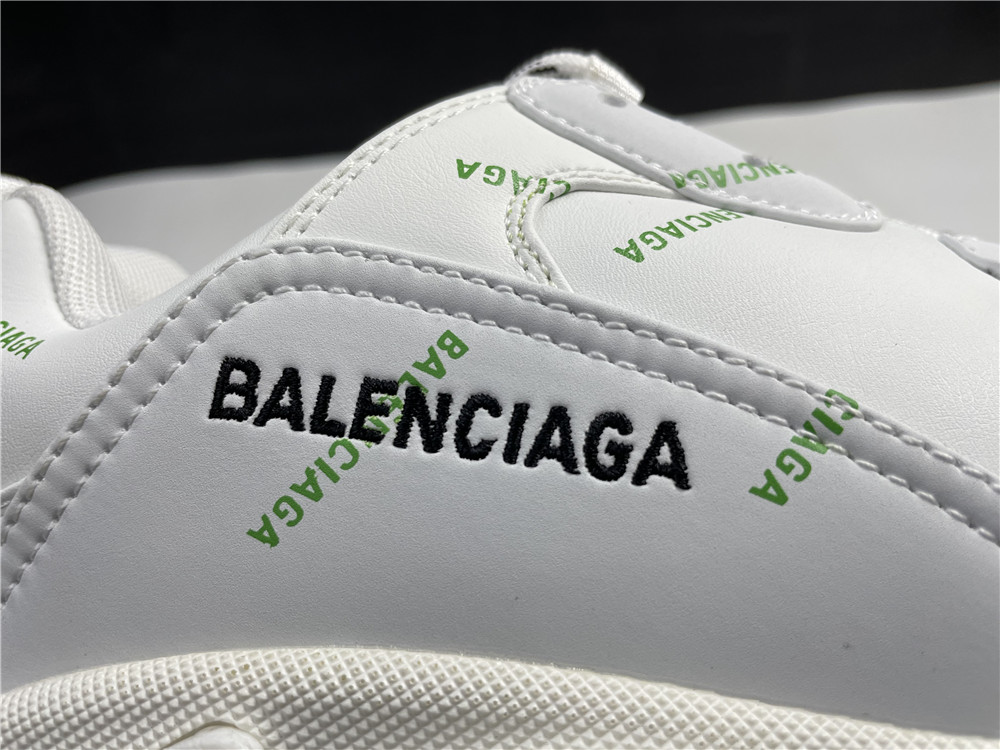 BALENCIAGA: Triple S sneakers with all over logo - White | Balenciaga sneakers 524039 W2FA1