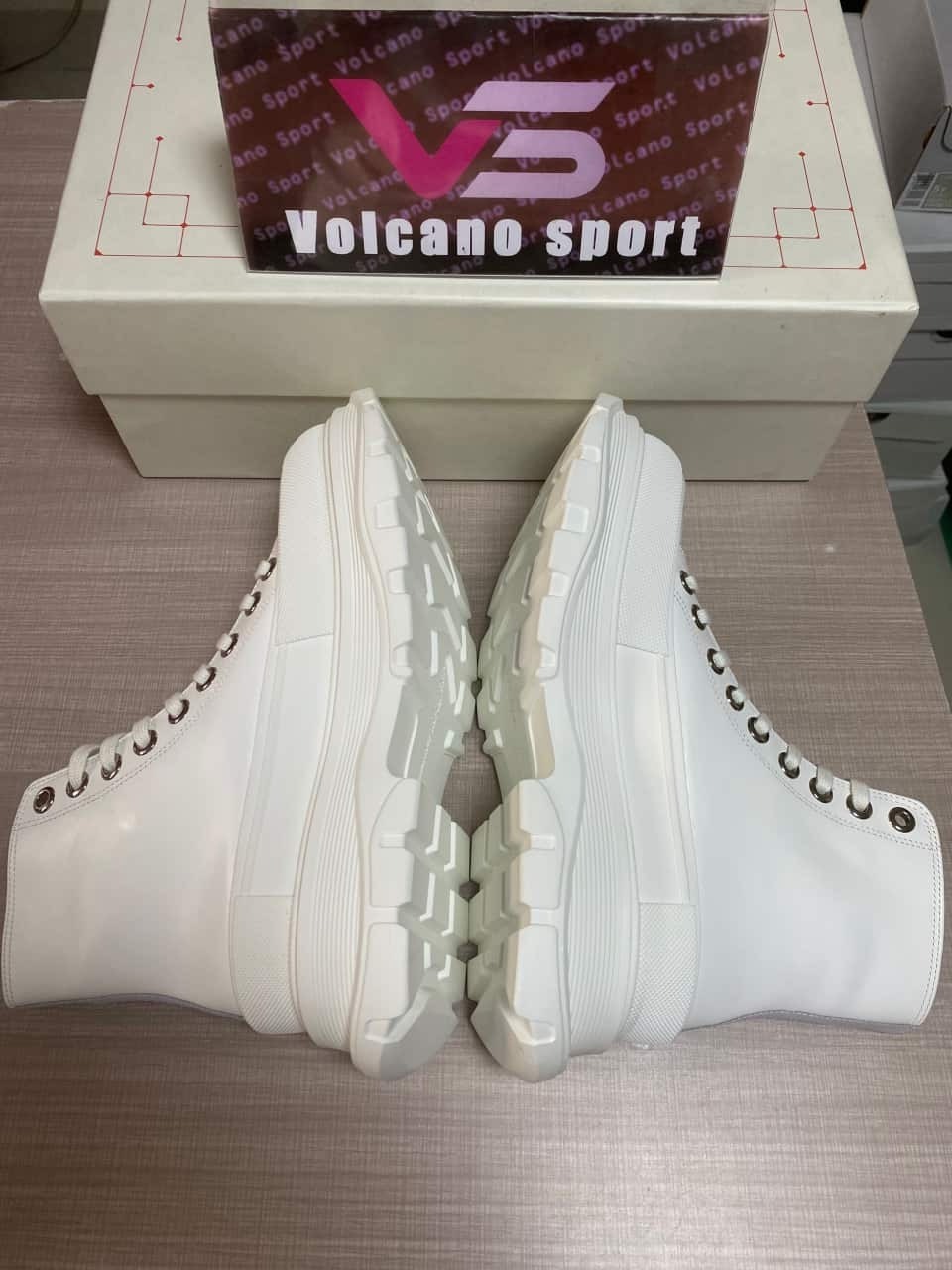 Alexander McQueen Graffiti Tread Slick Boot