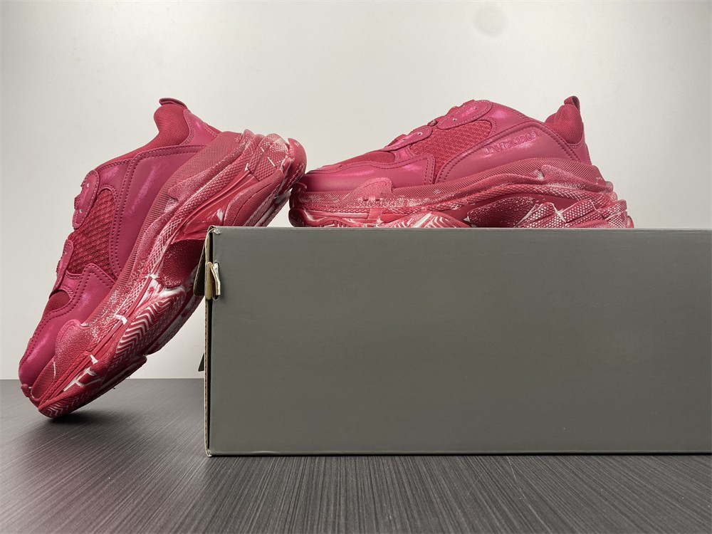 Balenciaga Triple S Sneaker 'Dark Red' 524039-W3CN3-6000 - 524039-W3CN3-6000