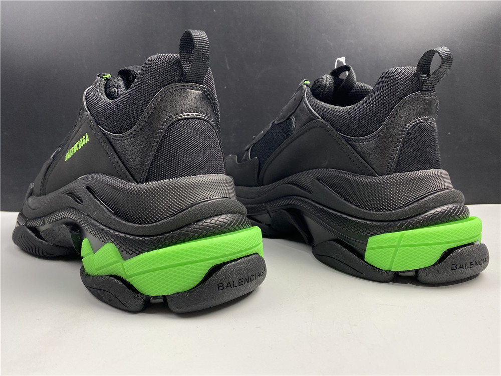 Balenciaga Wmns Triple S 'Black Yellow Fluo'