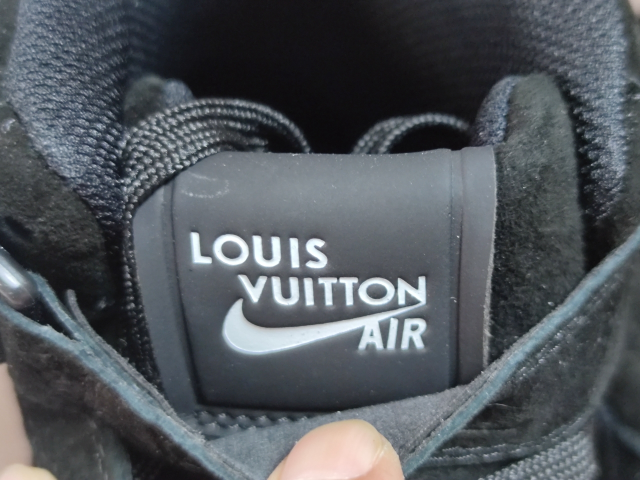 LV x Air force 1 mid Black