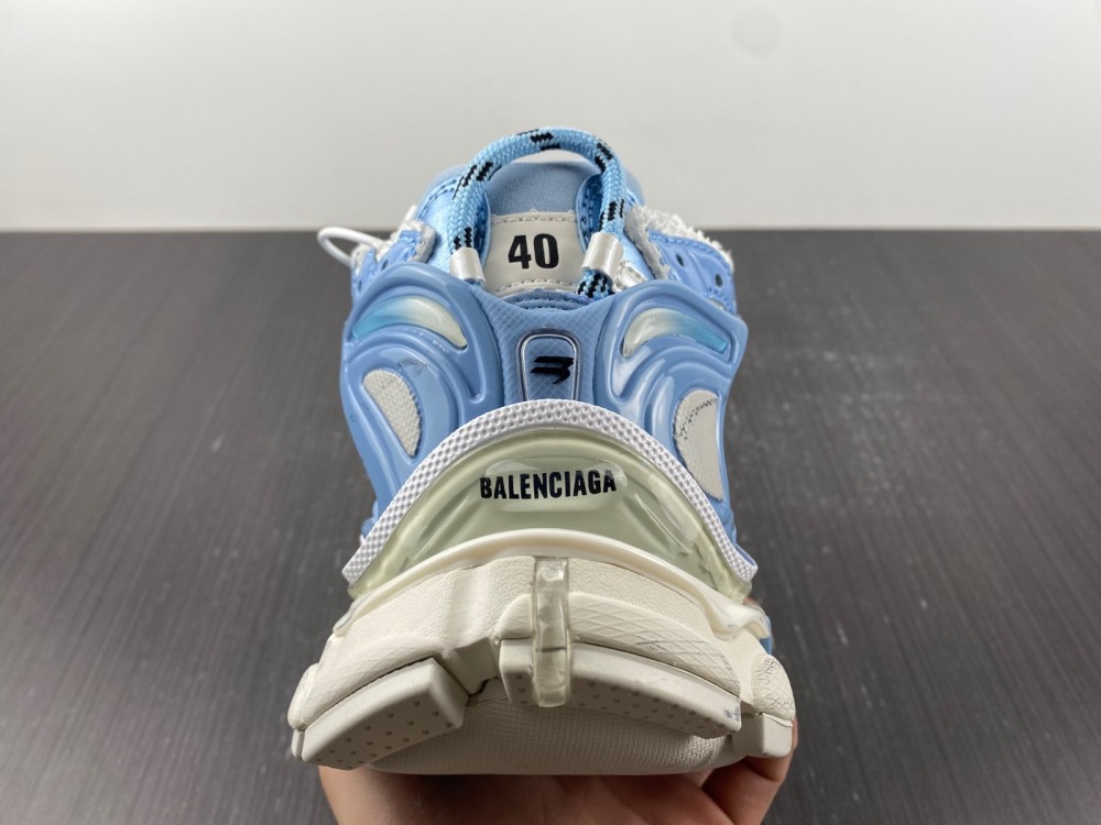 Balenciaga Women's Blue and White Trainers