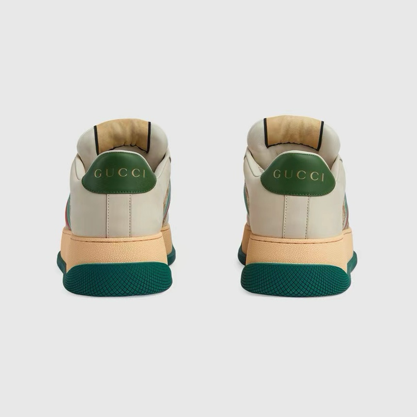 Gucci Screener GG Sneakers Beige Brown Green