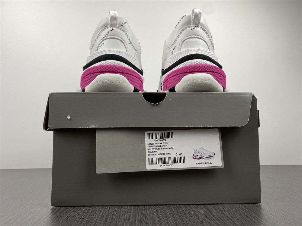 Balenciaga Mens Triple S Logo Chunky Lowtop Sneakers