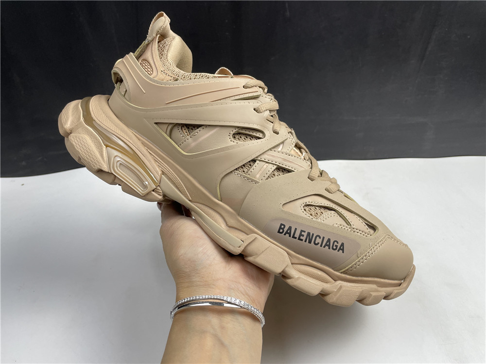 Balenciaga Track Beige Metallic Gold