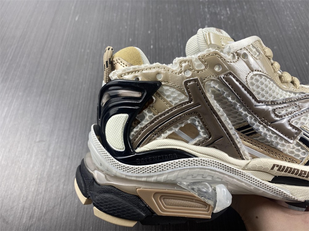 Balenciaga Runner Shoes in Beige, Men's
