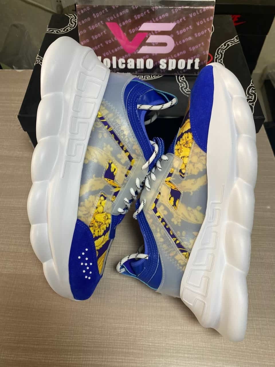 Versace Chain Reaction low trainers