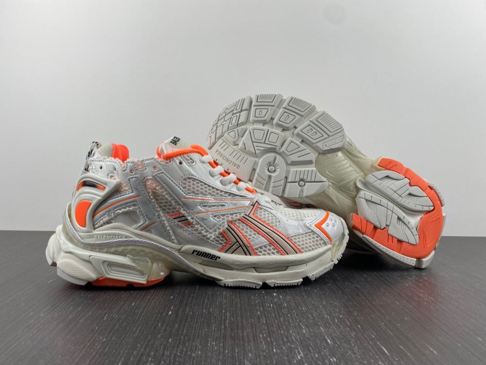 Balenciaga Track 2 Logo-Detailed Metallic Mesh And Rubber Sneakers White