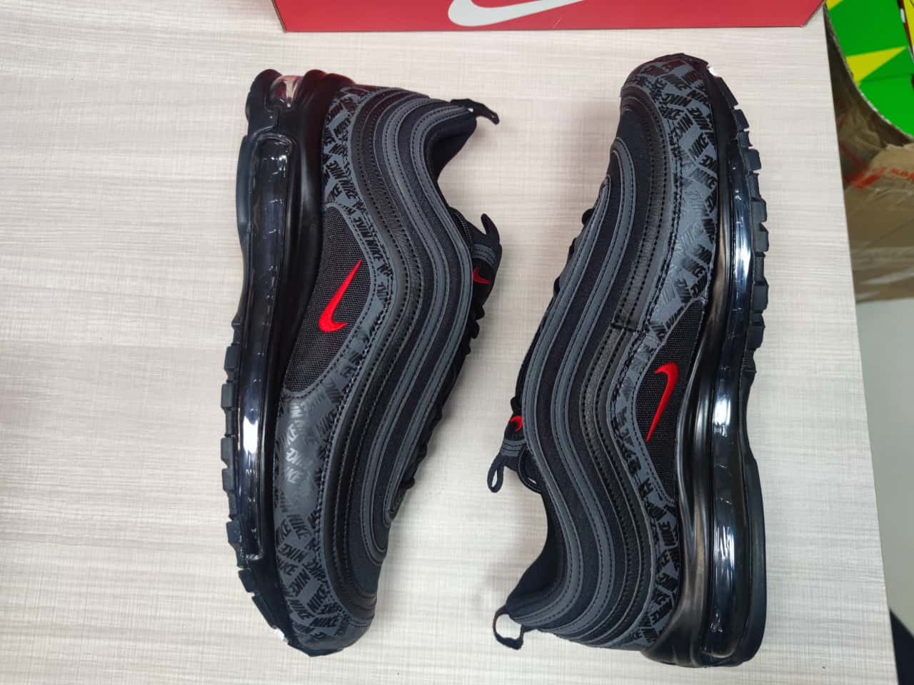 Air Max 97 All-Over Print Black Red AR4259-001