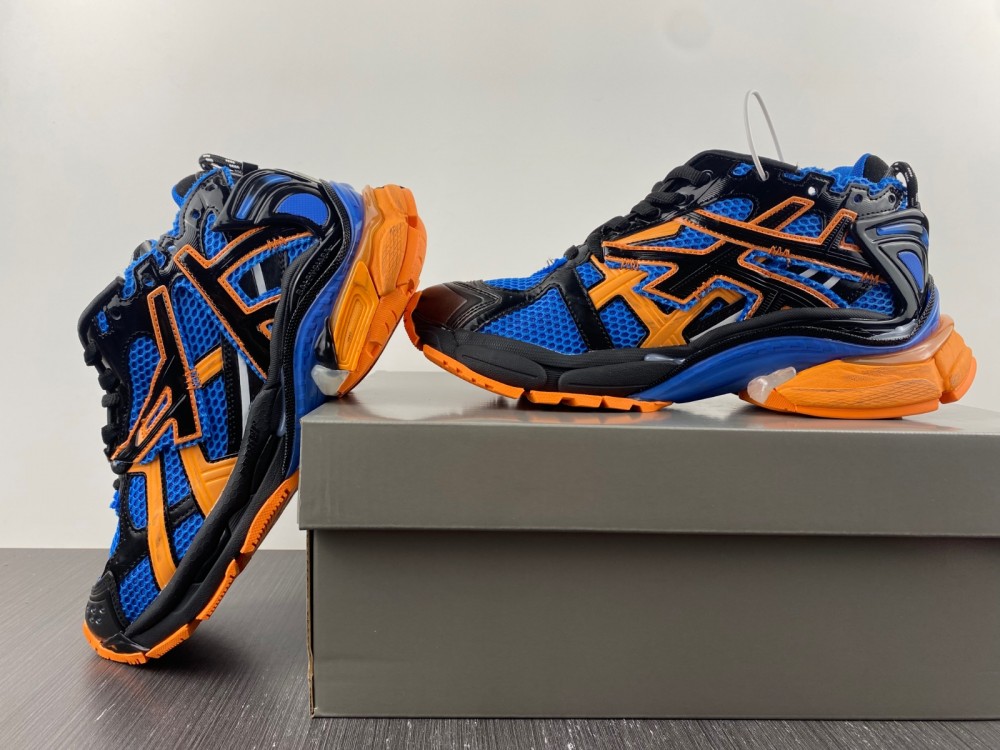 Balenciaga Runner Sneaker Blue Orange