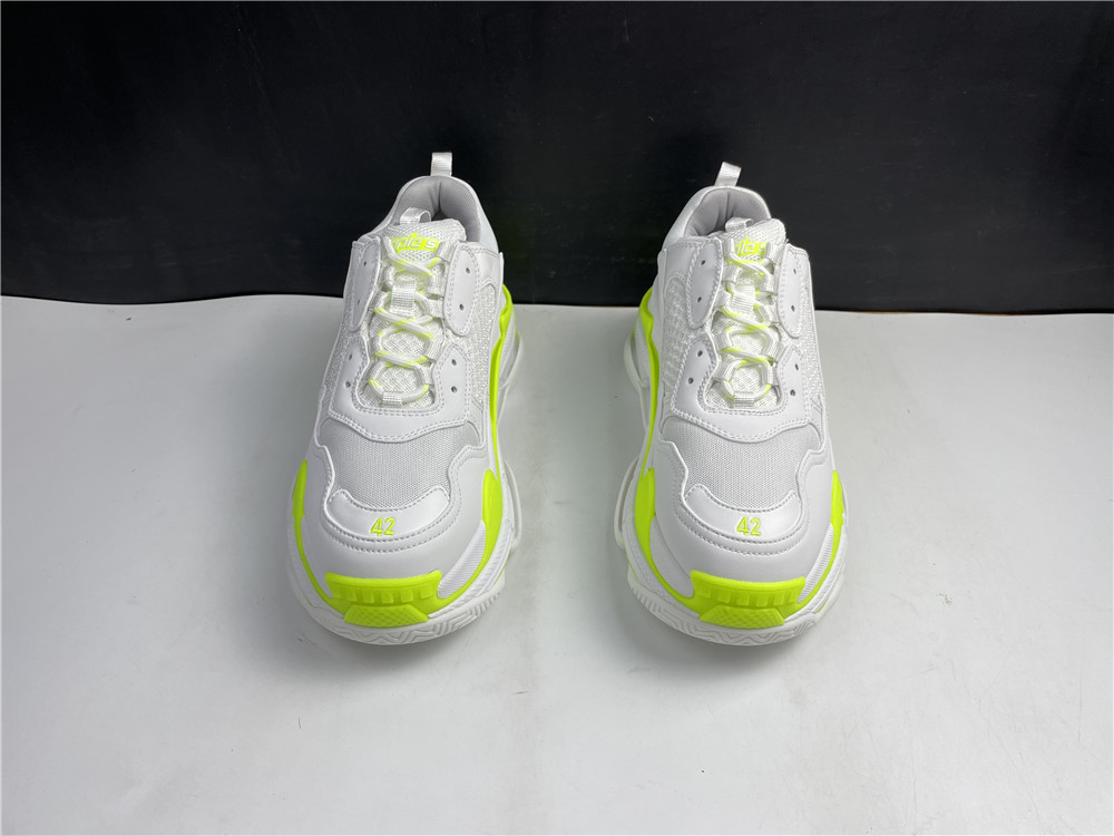 Balenciaga Wmns Triple S Sneaker 'Clear Sole - White Fluo Yellow'