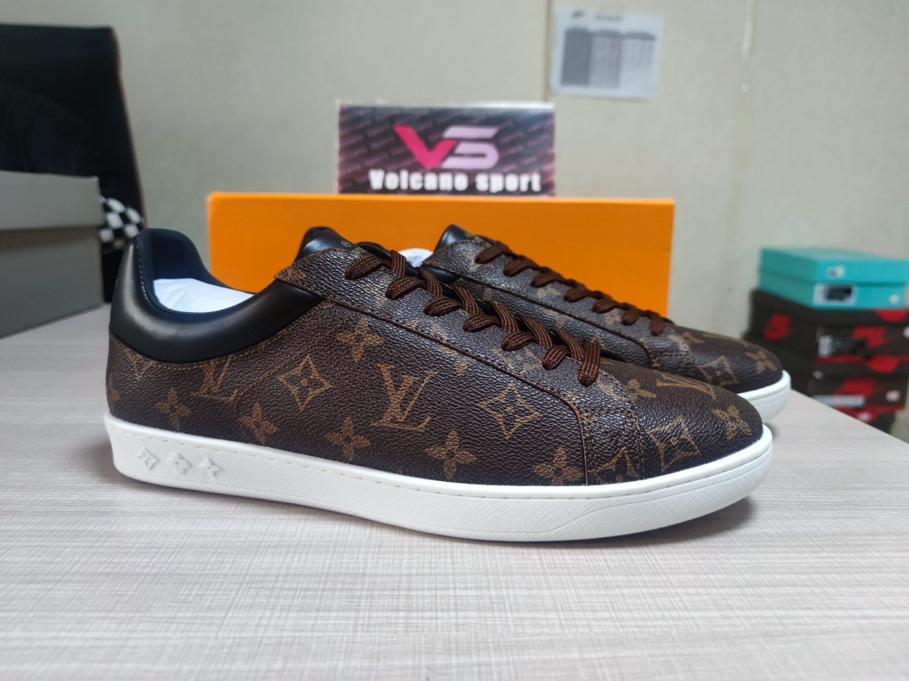 LV classic print shoes