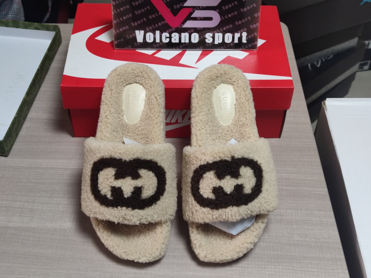 GUCCI Fleece Slippers