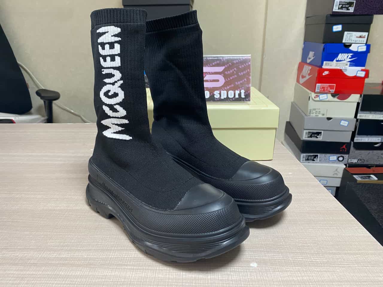 Alexander McQueen Sock Boots In Black