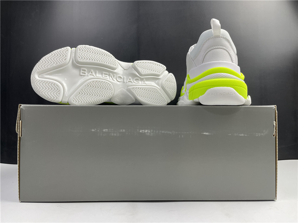 Balenciaga Wmns Triple S Sneaker 'Clear Sole - White Fluo Yellow'