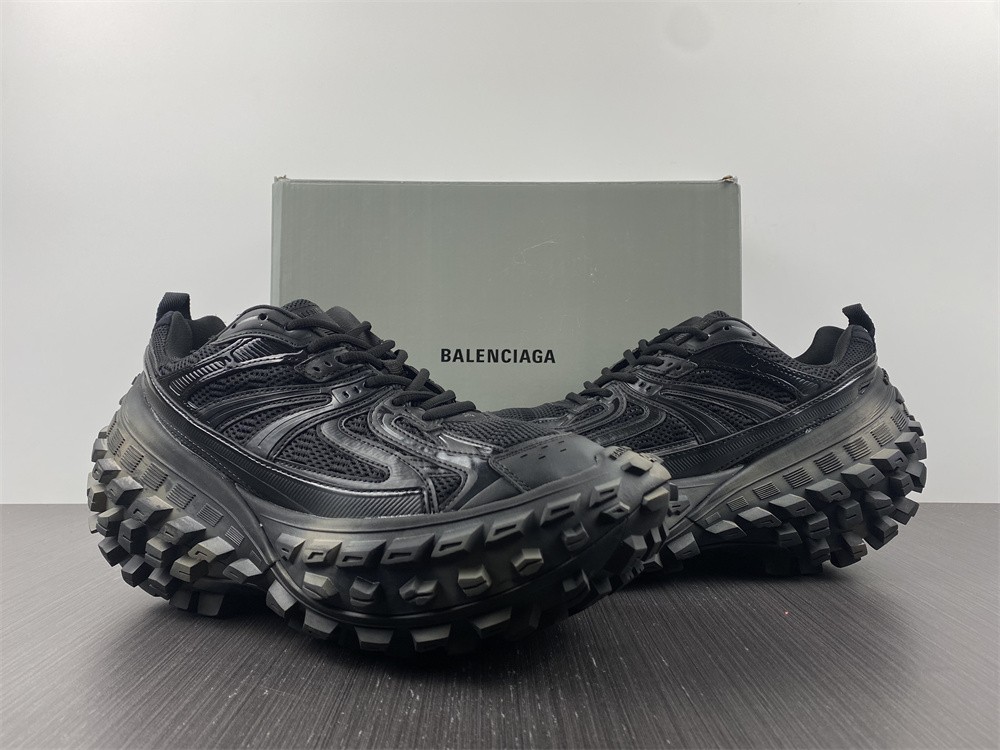 Balenciaga Bouncer Chunky-Sole Sneakers - Black for Women