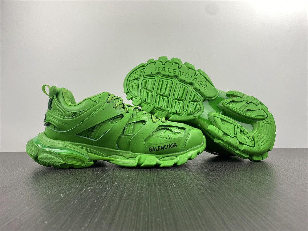 Balenciaga Track.2 Clear Sole Fluo Green
