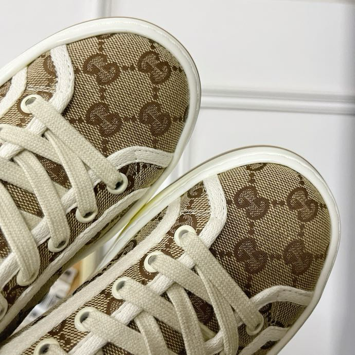 GUCCI  Women's GG high top sneaker Brown