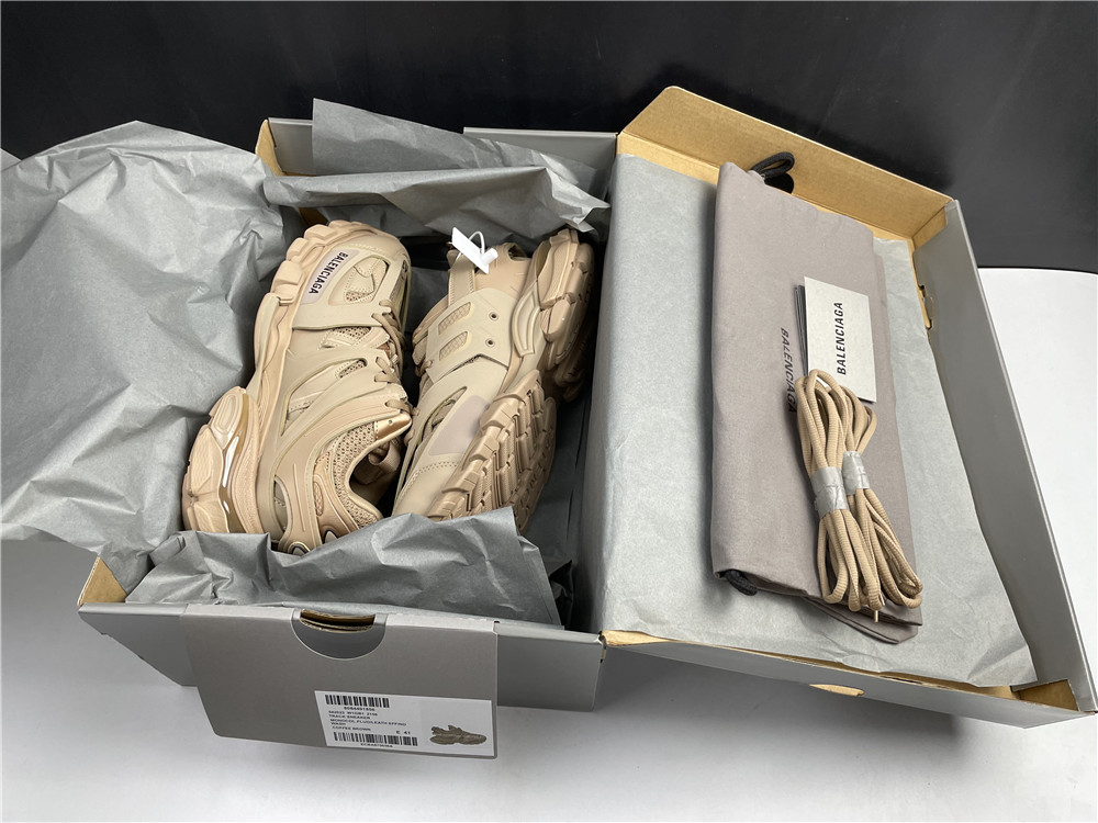 Balenciaga Track Beige Metallic Gold