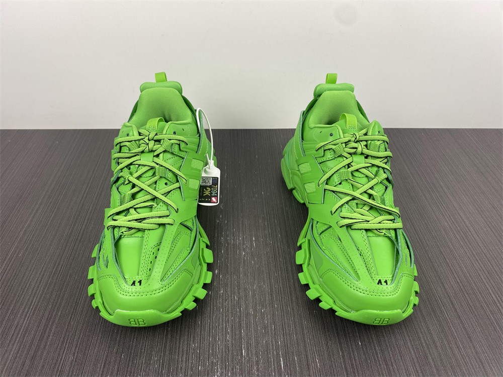 Balenciaga Track.2 Clear Sole Fluo Green