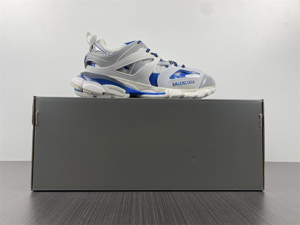 Balenciaga Track Sneaker White, Blue & Grey,