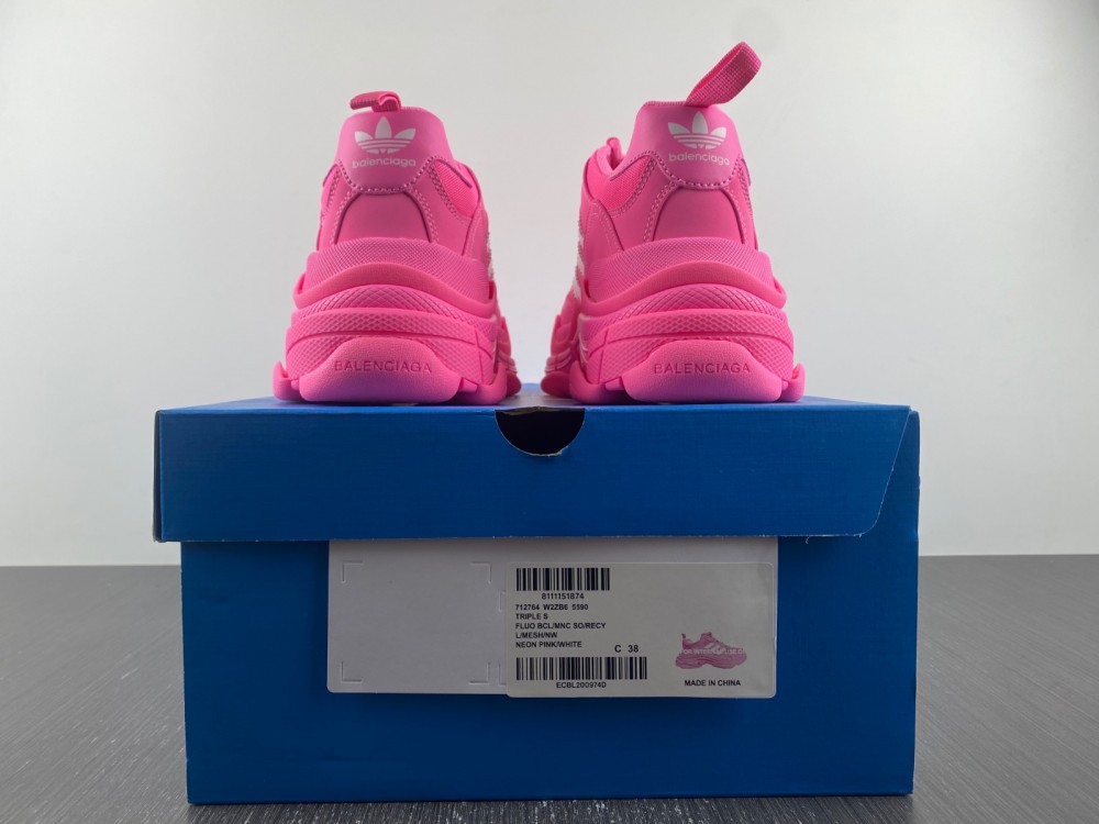 Balenciaga Women's Triple S Pink Sneakers New