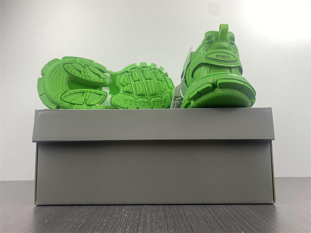 Balenciaga Track.2 Clear Sole Fluo Green