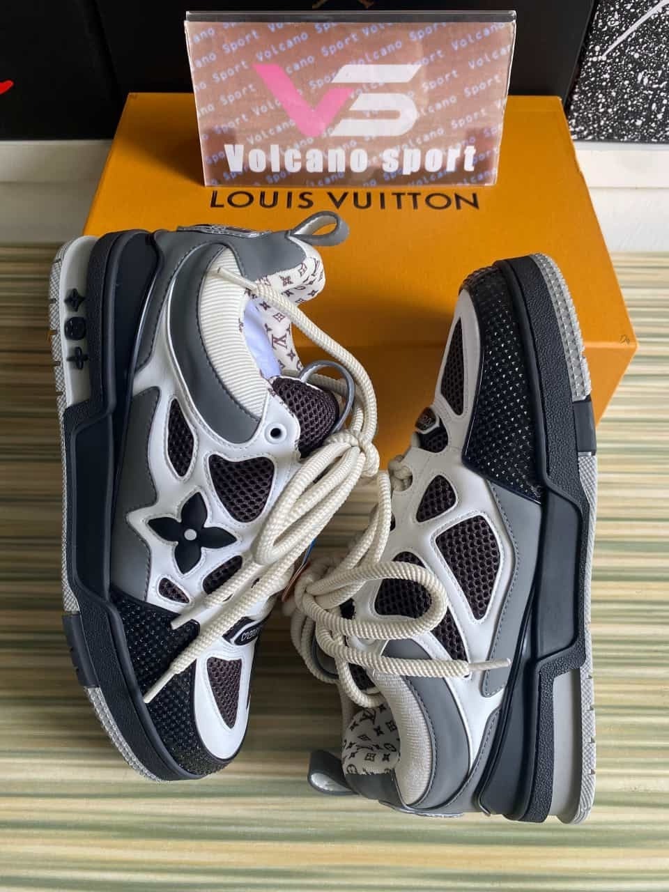 LV Skate Sneaker Grey brown White