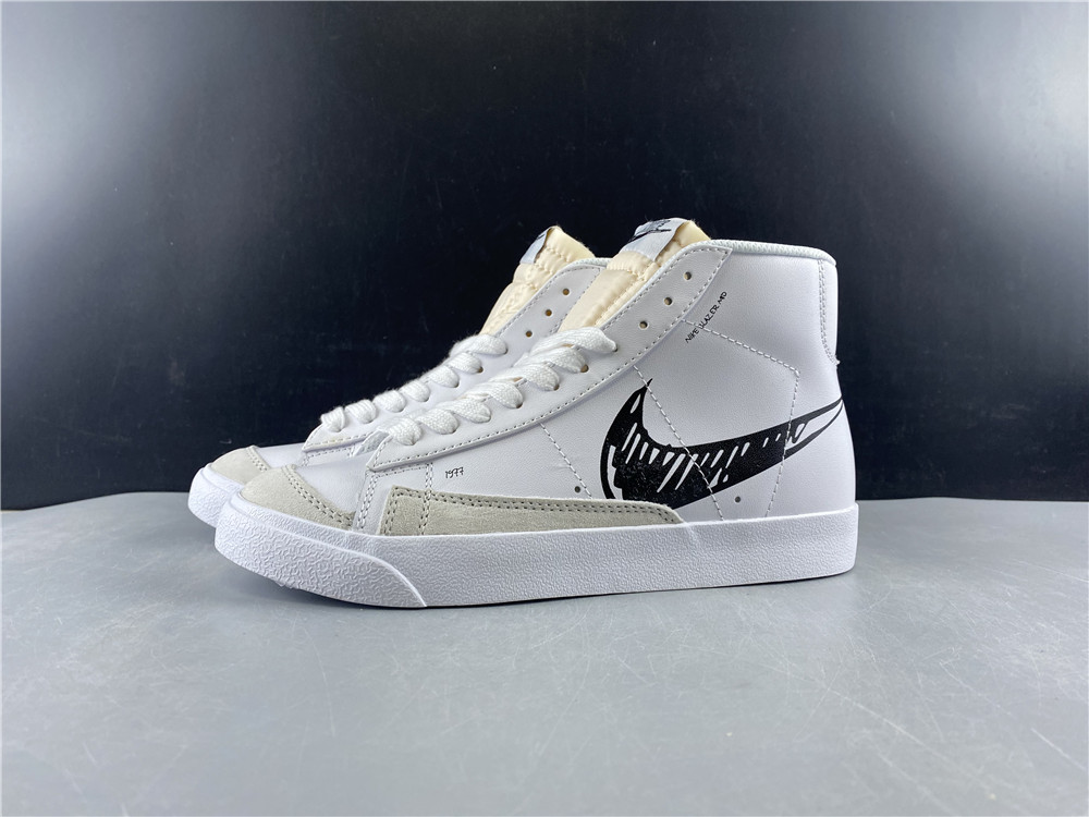 Nike Blazer Mid 77 Sketch White Black CW7580-101