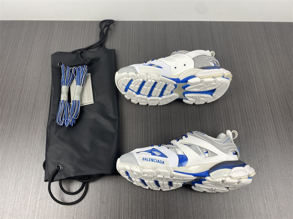 Balenciaga Track Sneaker White, Blue & Grey,