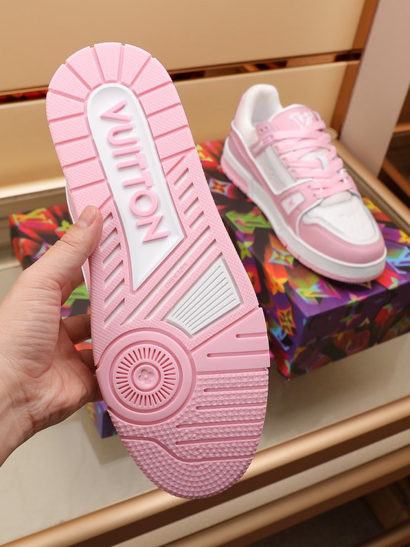 Louis Vuitton Trainer Pink Rose