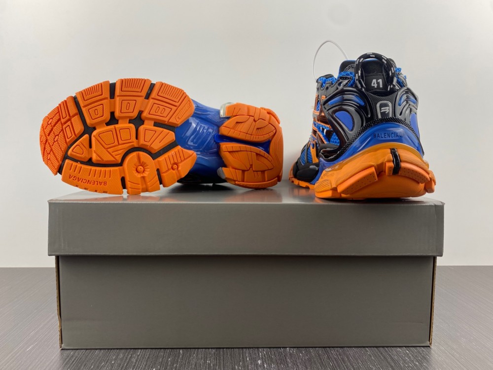 Balenciaga Runner Sneaker Blue Orange