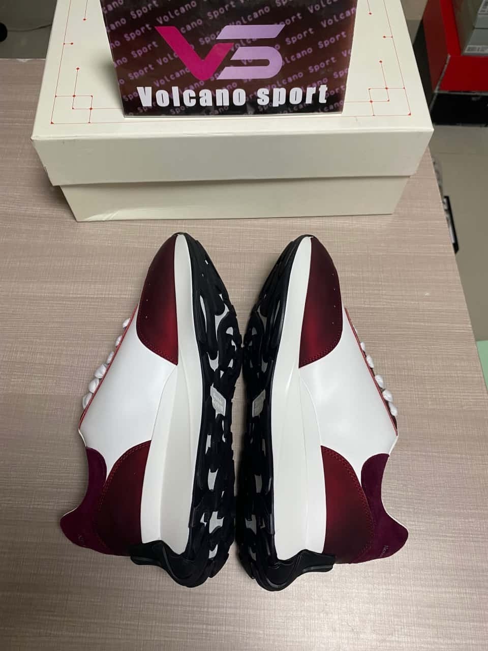 Alexander McQueen Burgundy White